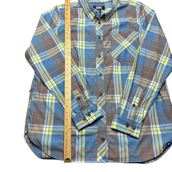 Alaskan Hardgear Duluth Trading Untucked Plaid Button Shirt Mens L Zip Pocket - Picture 9 of 11